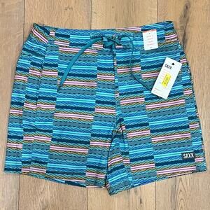 NWT SAXX BETAWAVE 2N1 17" SWIM SHORTS, SZ 32